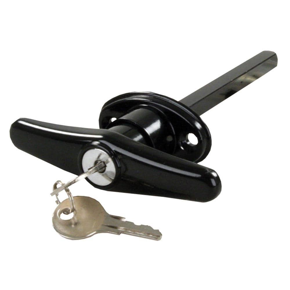 Black Keyed Door T-Handles Lock Locking Set for Canopy RV 
