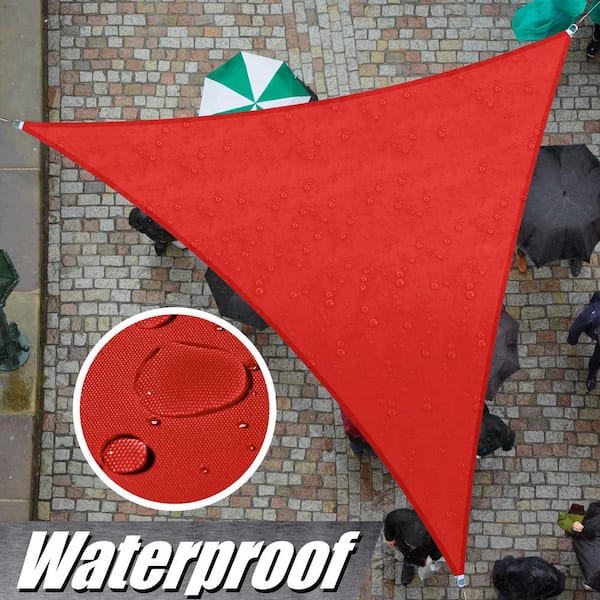 220 GSM Waterproof Triangle Sun Shade Sail Screen Canopy, Outdoor Patio and Pergola Cover