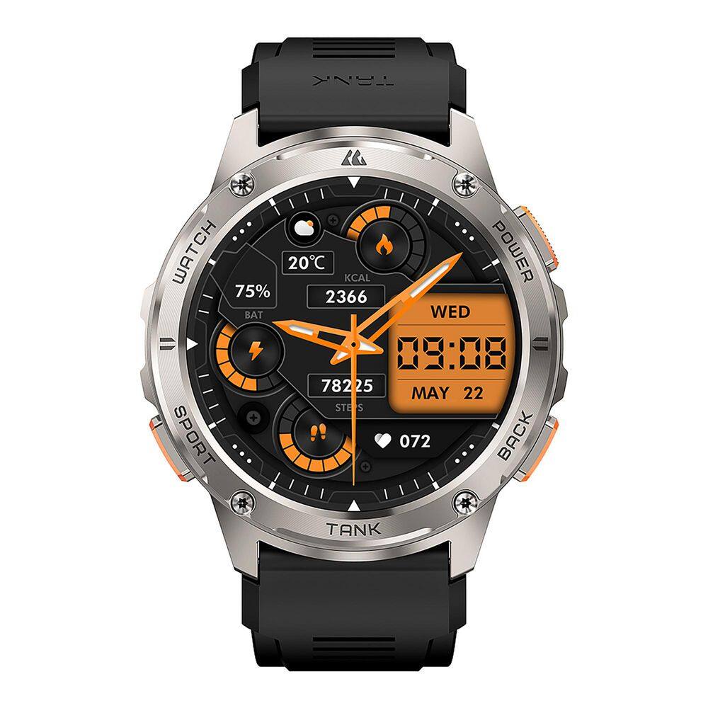 TANK T3 AMOLED Smartwatch 1.95 x 0.57 in. Silver - Thumbnail 3