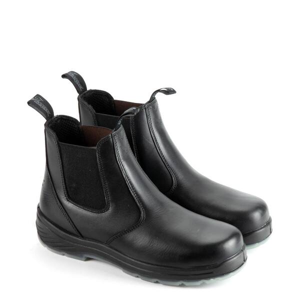 black slip on boots
