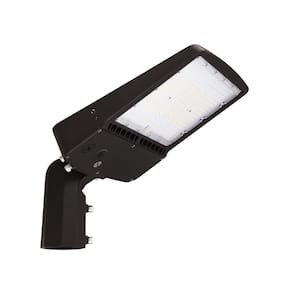 400- Watt Equivalent Integrated LED Dimmable Bronze Area Light, 29000 Lumens, 4000K, Dusk-to-Dawn with Slip-fitter mount