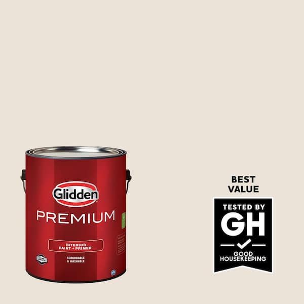 Glidden Premium 1 gal. PPG1079-1 String Of Pearls Eggshell Interior Latex Paint