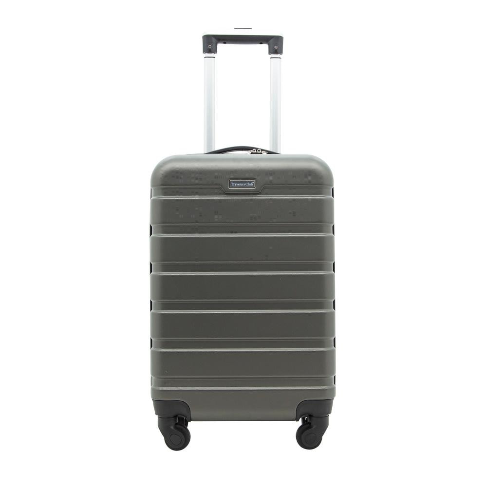 TCL 20 in. Basic Hardside Rolling Carry-On with 4-Spinner Wheels, Gray