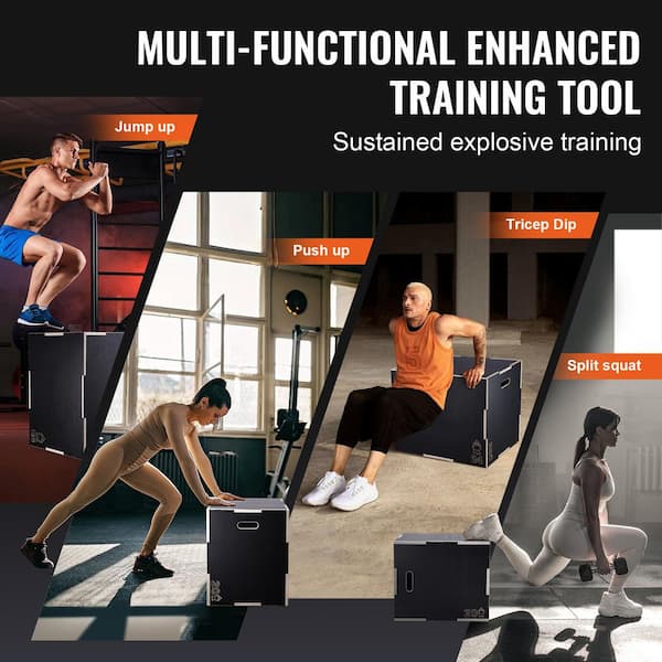 DKZ JUMP UP ラキドロ コンプ コンプリート セット SKYSHALO 3 in 1 Plyometric Jump Box, 30/24/20 in. Wooden Plyo Box