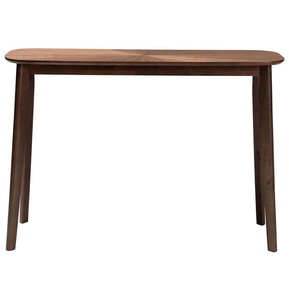 Baxton Studio Wendy 48 in. Walnut Standard Rectangle Wood Console