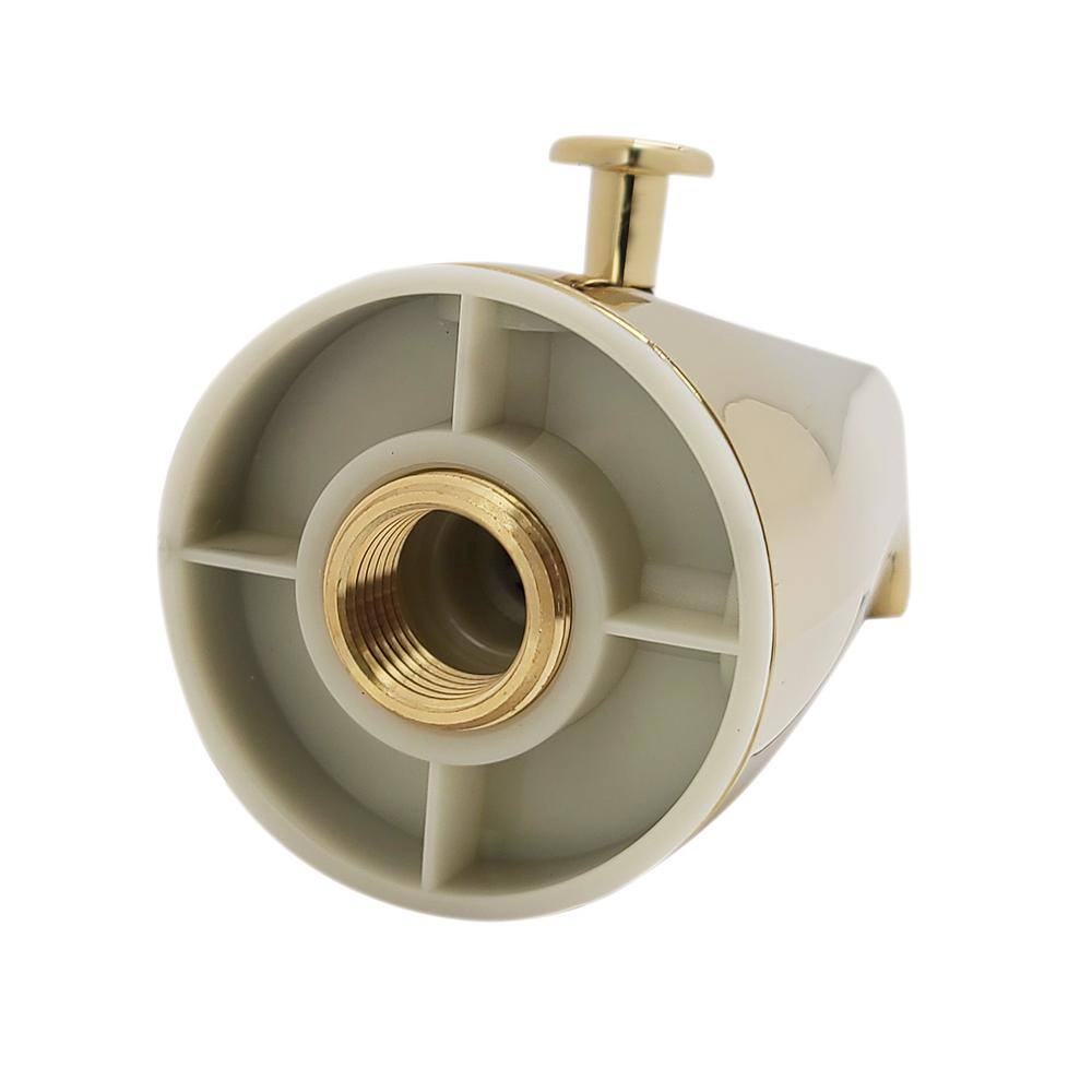 Polished Gold Wall Mounted Brass Diverter Tub Spout