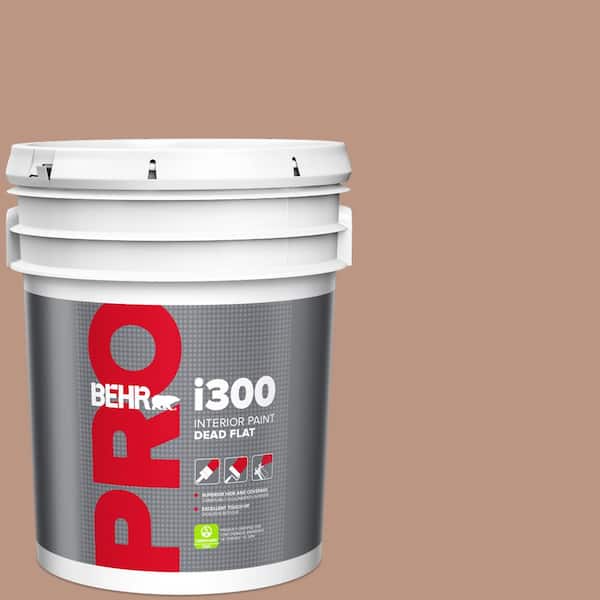 BEHR PRO 5 gal. #S190-4 Spiced Brandy Dead Flat Interior Paint