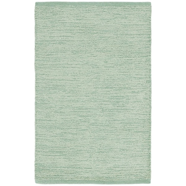 Montauk 3 ft. x 5 ft. Green Modern Solid Area Rug