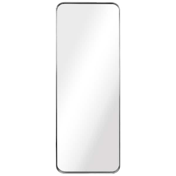 Empire Art Direct 48 in. x 18 in. Ultra Rectangle Polished Silver Stainless Steel Framed Wall Mirror