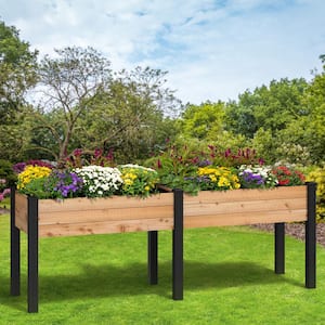 Haven 2 ft. x 8 ft. Natural Cedar Elevated Garden Planter (Tool Free)