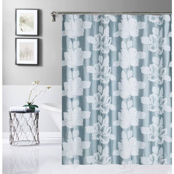 https://images.thdstatic.com/productImages/73427284-2cad-4892-ba46-a03b9c54c9c1/svn/blue-dainty-home-shower-curtains-fpscbl-31_600.jpg