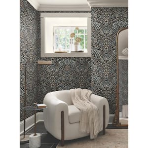 Garden Black And Neutral Terrace Wallpaper