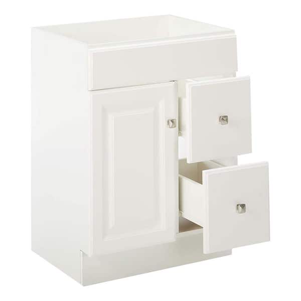 Design House Wyndham 24 in. W x 18 in. D Unassembled Vanity Cabinet Only in White Semi-Gloss