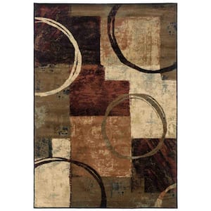 Bernadette Synthetic 2 ft. x 3 ft. Unthemed Woven Abstract Polypropylene Rectangle Area Rug