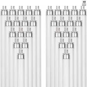 46 in. 54-Watt Linear T5 G5 Mini Bi Pin Base Fluorescent Tube Light Bulb in 5000K (40-Pack)