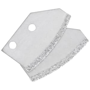 Carbide Grit Grout Saw Replacement Blades (2-Pack)