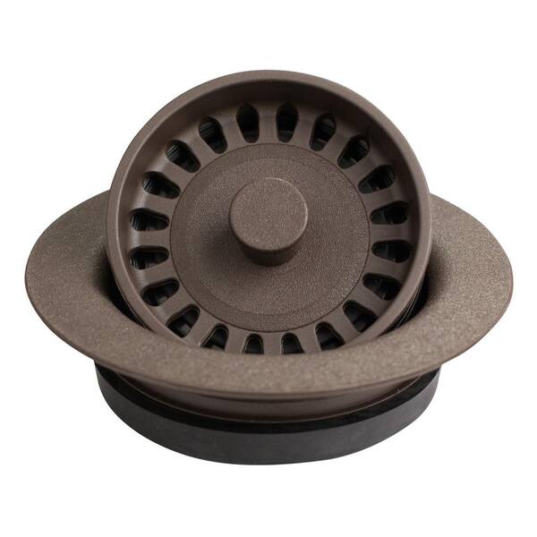 Karran 3-1/2 in. Kitchen Sink Decorative Disposal Flange in Brown