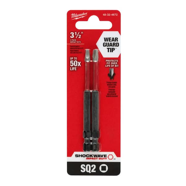 Milwaukee SHOCKWAVE Impact Duty 3-1/2 in. Square #2 Alloy