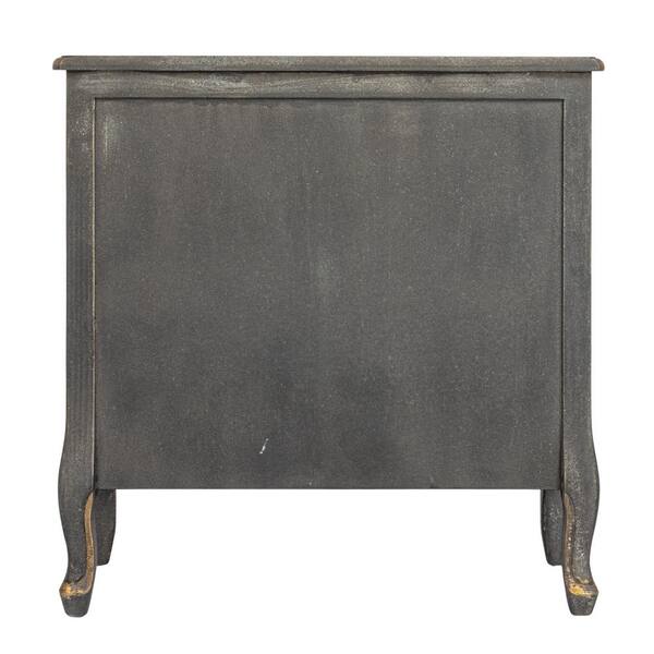 Storied Home Distressed Black 3-Drawers 31.5 in. Dresser without Mirror  EC1764 - The Home Depot