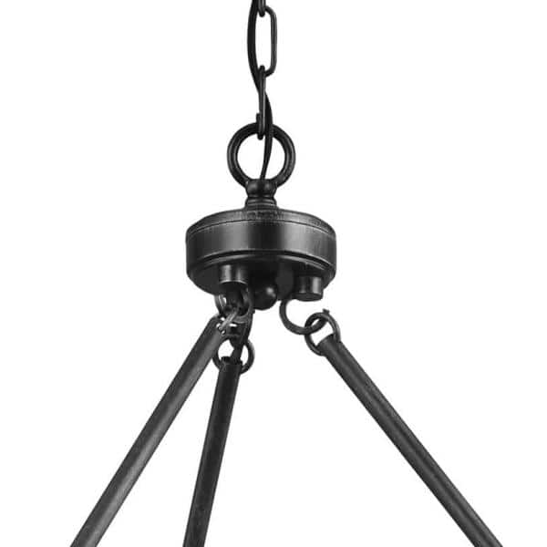 Ravenwood Manor 9-Light Chandelier in Stardust Black Finish