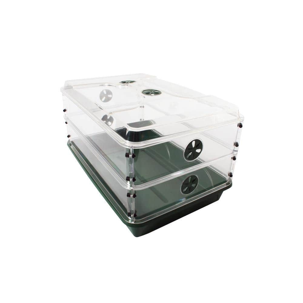 24 in. x 15 in. x 12.75 in. Domed Herb and Seed Propagator with 2 Height Extenders