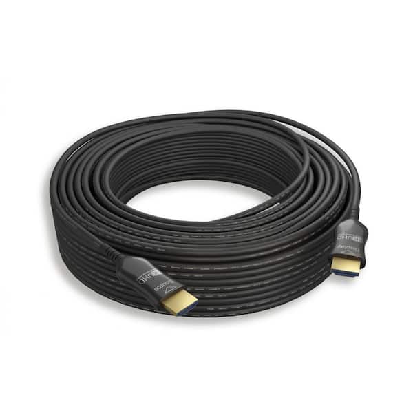 Micro Connectors, Inc 100 ft. Hybrid Active Optical Fiber HDMI Plenum Rated
