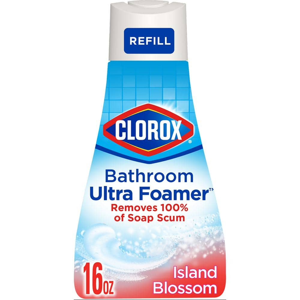 (2 count) Clorox Island Blossom Bathroom Foamer Refill - 16 fl oz