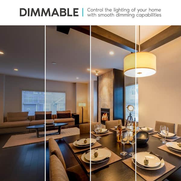 100-Watt Equivalent A19 Dimmable LED Light Bulb Enclosed Fixture Rated 2700K Soft White (6-Pack)