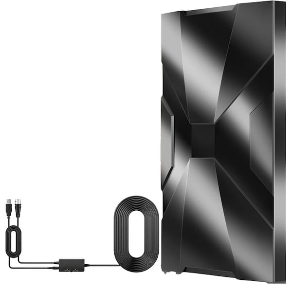 Lukyamzn 1000 Miles Long Range 360-Degree Reception Amplified UHF 4K 1080p Digital Indoor/Outdoor TV Antenna w/ Amplifier Signal