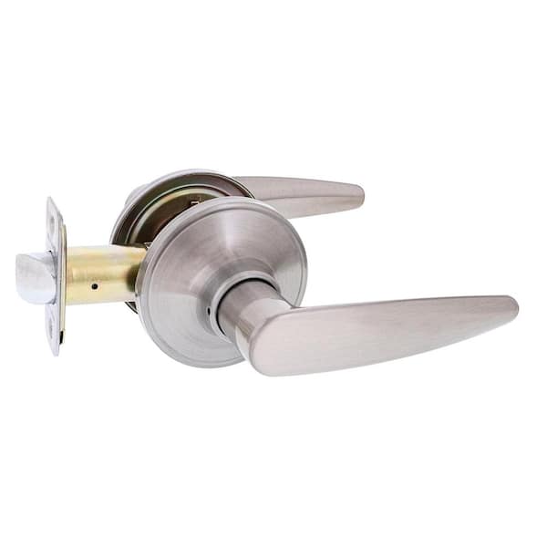 Defiant Straight Satin Nickel Hall/Closet Door Handle LHX203B