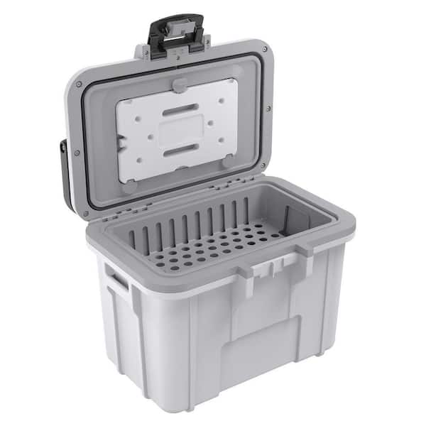MOEPISY 8 qt. Personal Lunch Box Cooler Coolers White/Gray