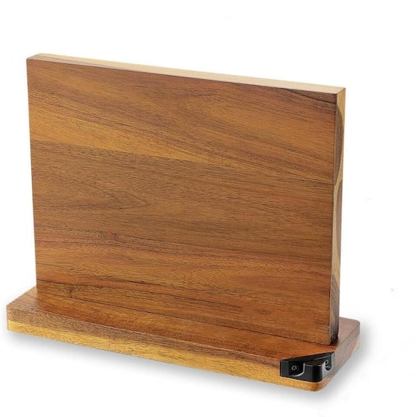 10-Knife Wood Magnetic Knife Block, Magnetic Knife Holder, Magnetic Knife Stand, Cutlery Display Stand and Storage Rack