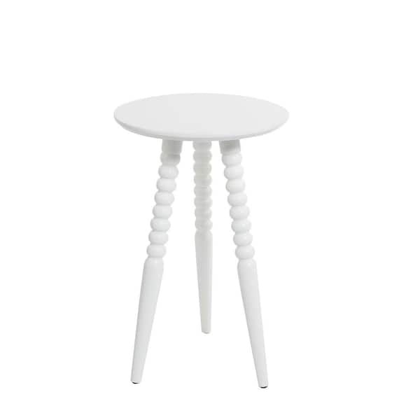 Silverwood Furniture Reimagined Allison White Turned Leg Accent Table