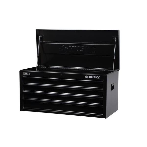 Unbranded 40 in. W 4-Drawer All Black Tool Chest