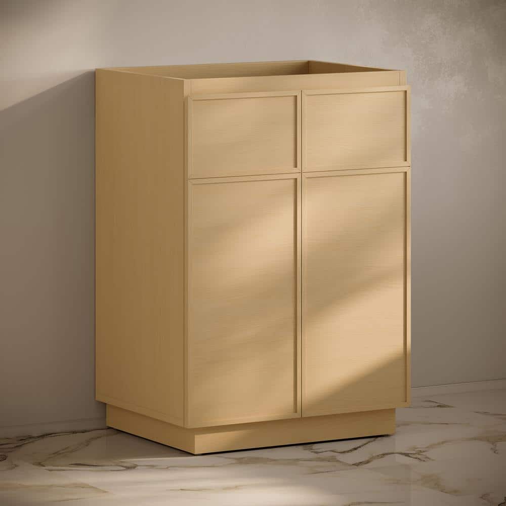 Natural Oak 24" Freestanding Bathroom Vanity Cabinet