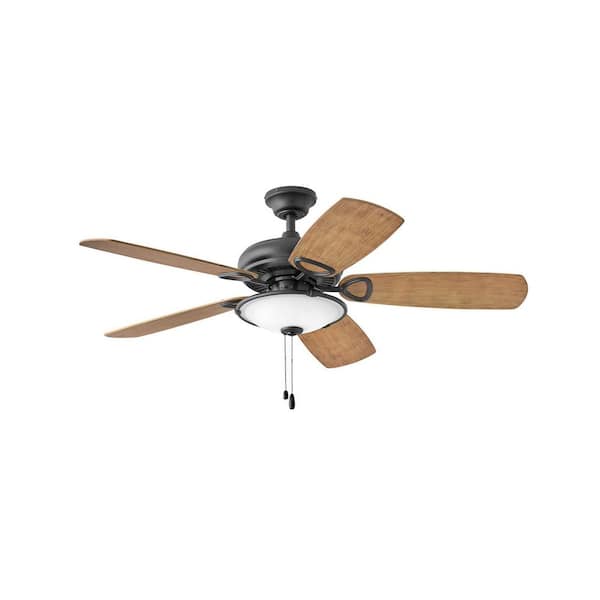 HINKLEY Marquis Illuminated 52 in. Indoor Matte Black Ceiling Fan Pull Chain