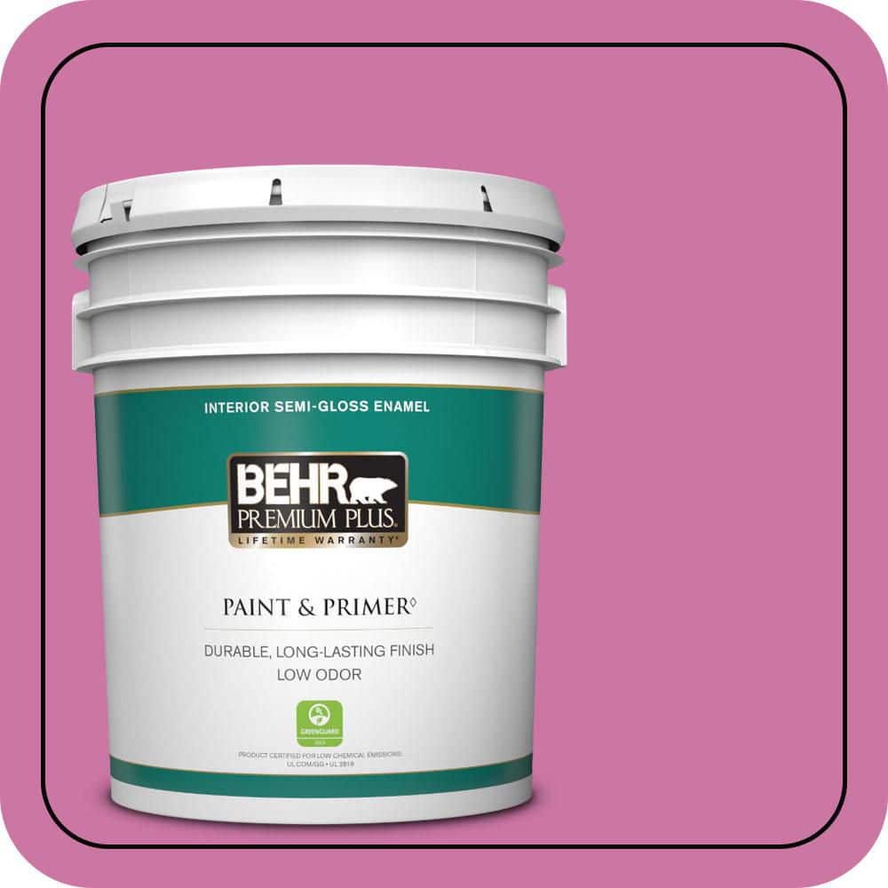5 gal. #P120-4 Heart Breaker Semi-Gloss Enamel Low Odor Interior Paint & Primer price history on PriceWatchPro