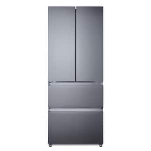 27.5 in. W 14.8 cu. ft. French Door Refrigerator in Stainless Steel, Counter Depth