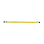 ProCoat 1/2 in. FIP x 1/2 in. FIP x 18 in. Stainless Steel Gas Connector 5/8 in. O.D. (164,200 BTU)