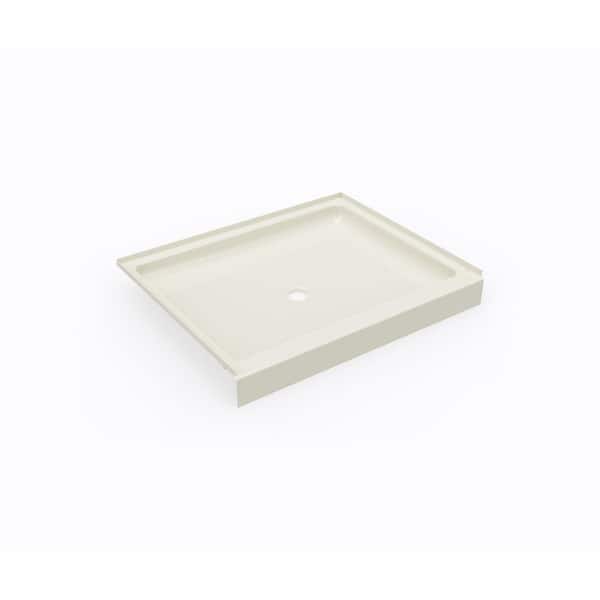 Swan 34 in. x 42 in. Solid Surface Single Threshold Center Drain Shower Pan in Bone