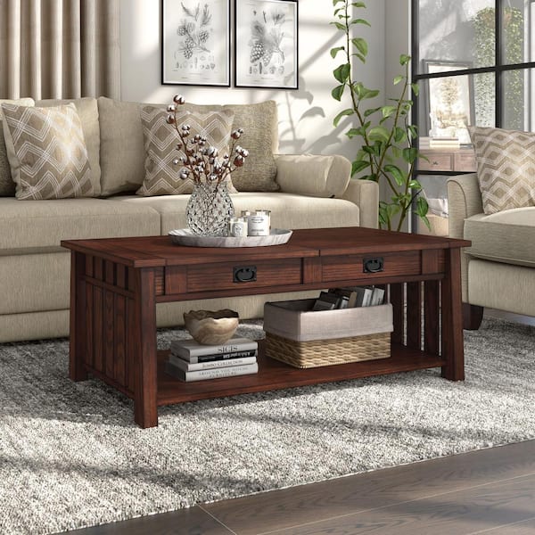 Dark oak side table sales