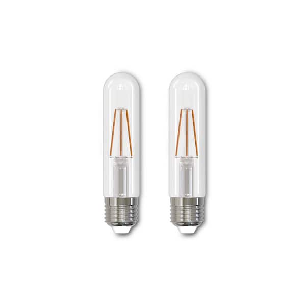 Bulbrite 40-Watt Equivalent Warm White Light T9 (E26) Medium Screw Base Dimmable Clear LED Light Bulb (2 Pack)