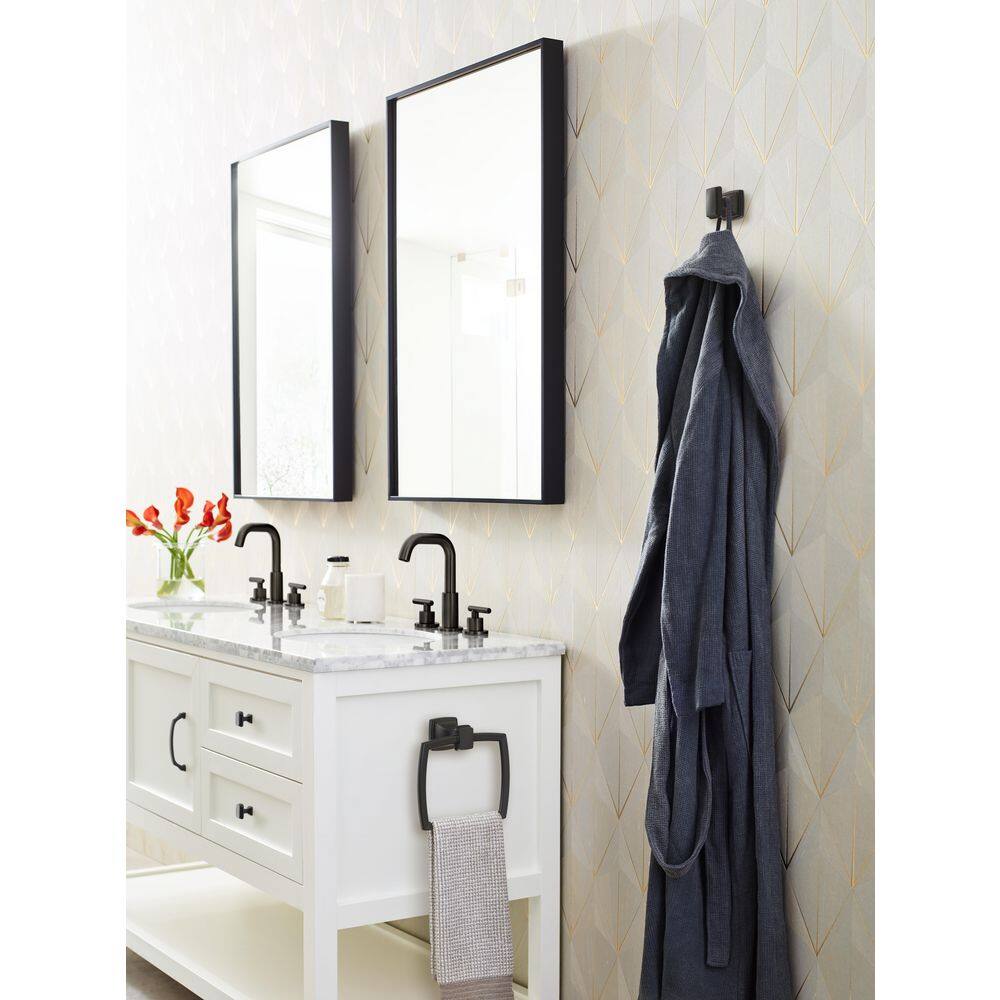 Matte Black Single Prong Wall Mounted Robe Hook
