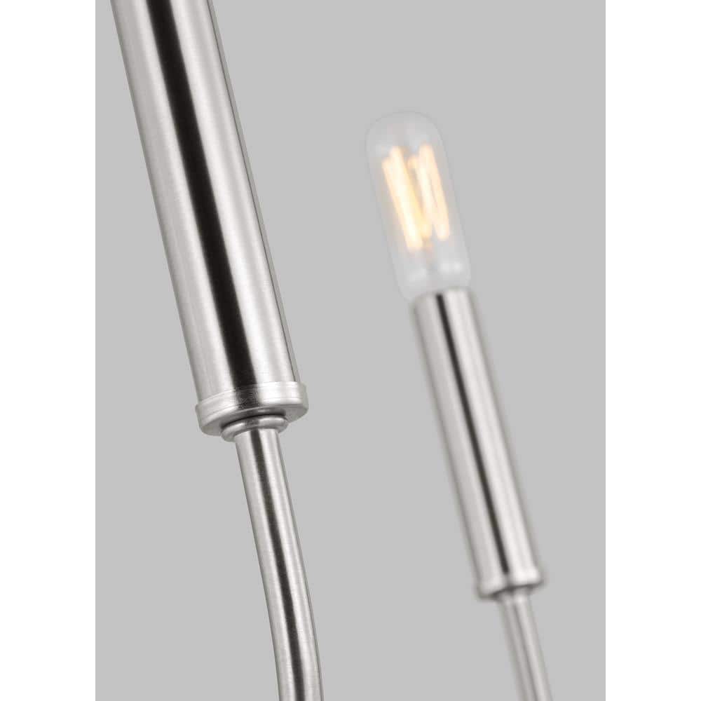 Greenwich 5-Light Brushed Nickel Candle Chandelier