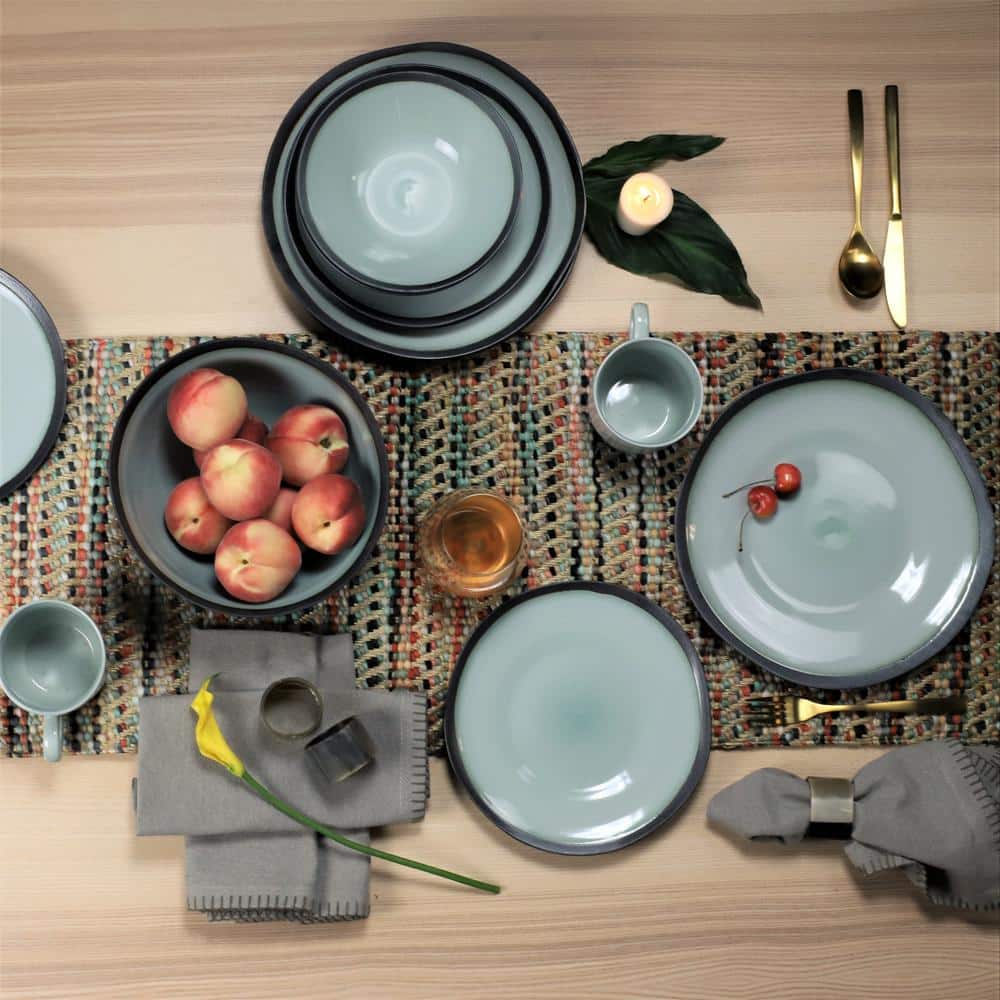 Diana 16 Piece Coastal Porcelain Dinnerware Set