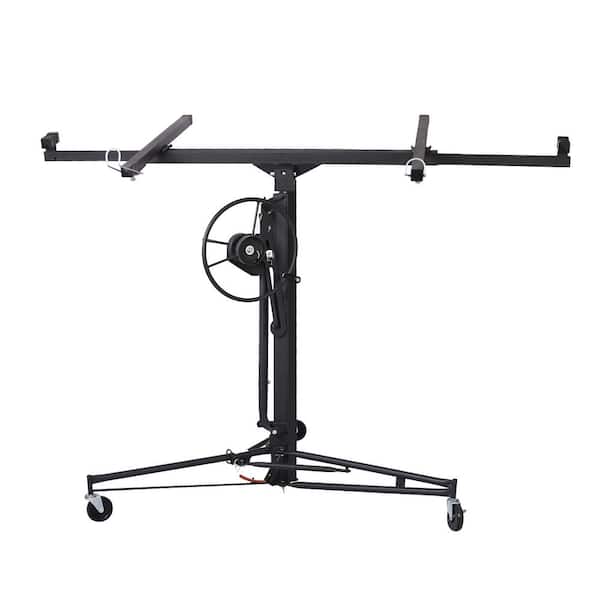 maocao hoom 16 ft. Drywall Panel Hoist Jack Lifter Drywall Lift Panel Lift in Black