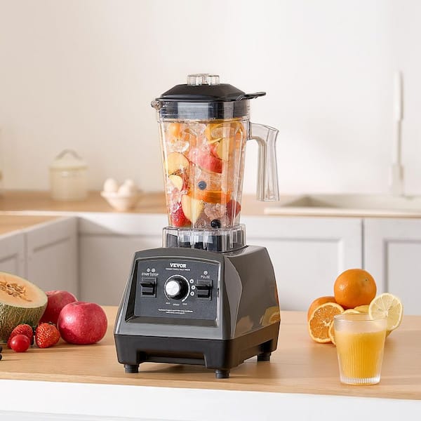 VEVOR Blender for Smoothies, 61 50 speeds, Black, 1400 W