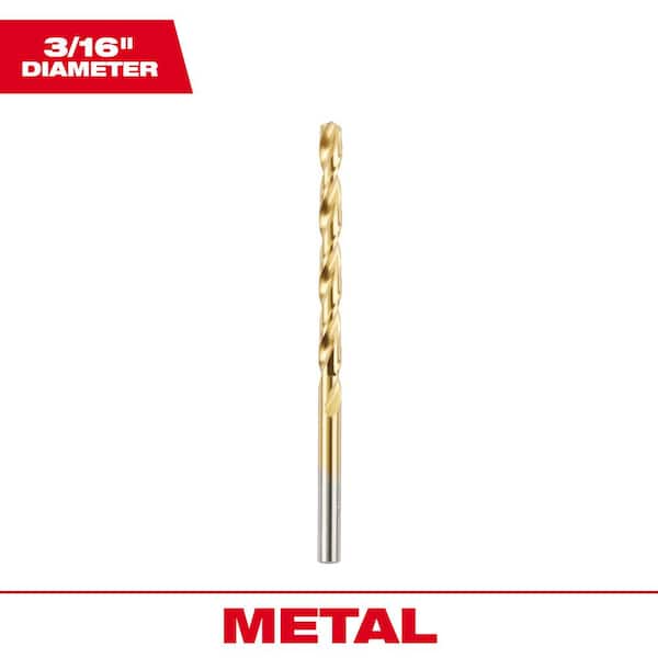 3/16 in. Thunderbolt Titanium Coated Drill Bit