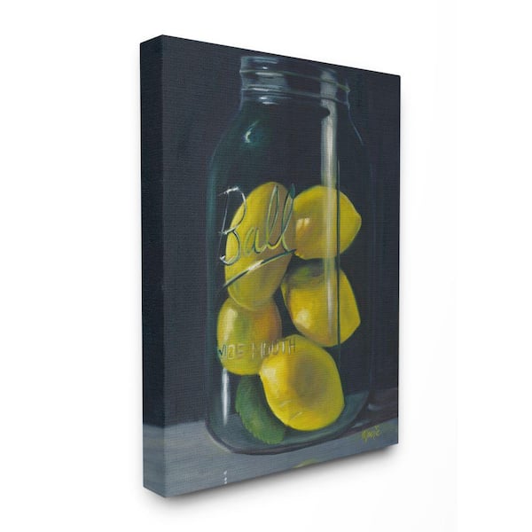 Stupell Industries 30 in. x 40 in. "Lemon Fruit Still Life Painting" by Marnie Bourque Canvas Wall Art
