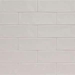 City Grigio 4 in. x 12 in. Glossy Ceramic Subway Wall Tile (9.99 sq. ft./Case)